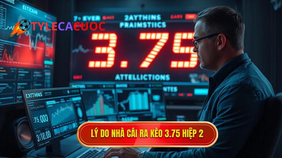 Tại sao nhà cái lại đưa ra tỷ lệ 3.75 trong hiệp 2?