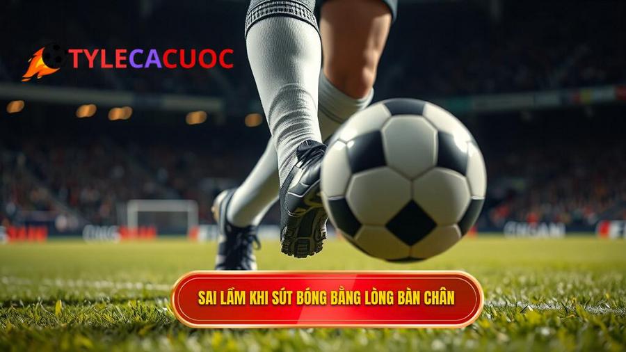 Những sai lầm thường gặp khi thực hiện kỹ thuật sút bóng bằng lòng bàn chân phải