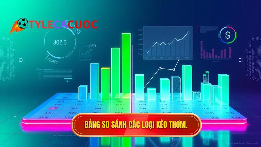 Bảng so sánh các loại kèo phổ biến và khả năng xuất hiện kèo thơm