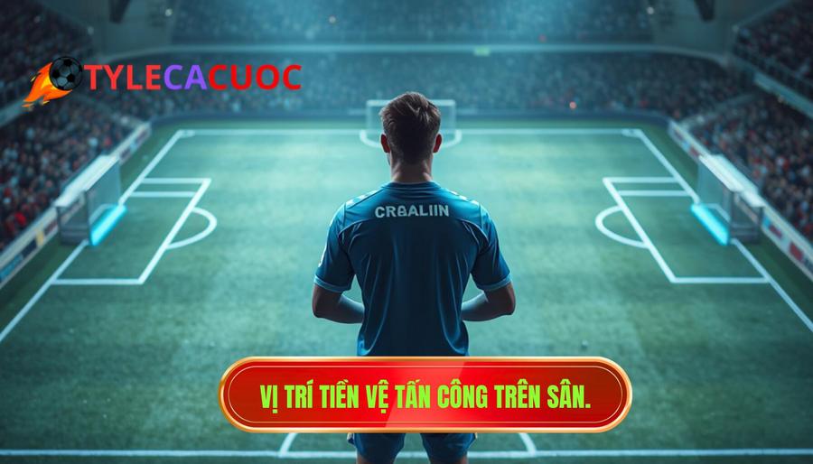 1. Vị trí tiền vệ tấn công trên sân.